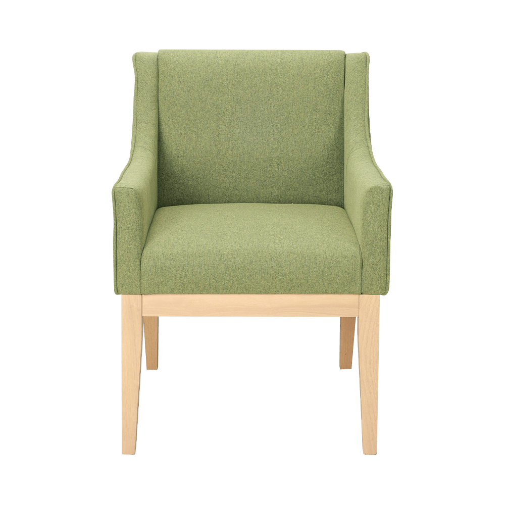 Solidum lignum triclinium cathedra cum armrests