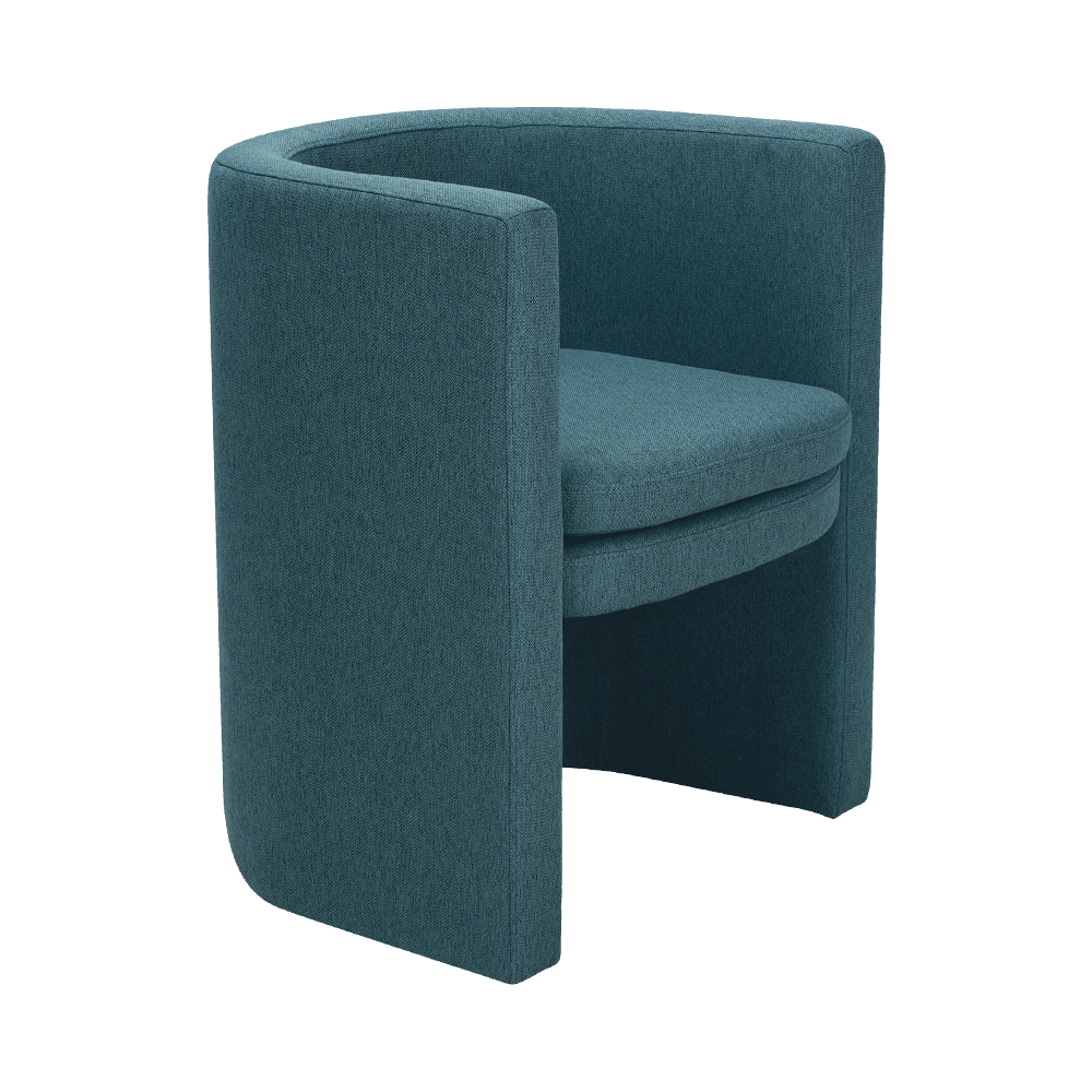 Navy Blue lignea frame requiescens cathedra