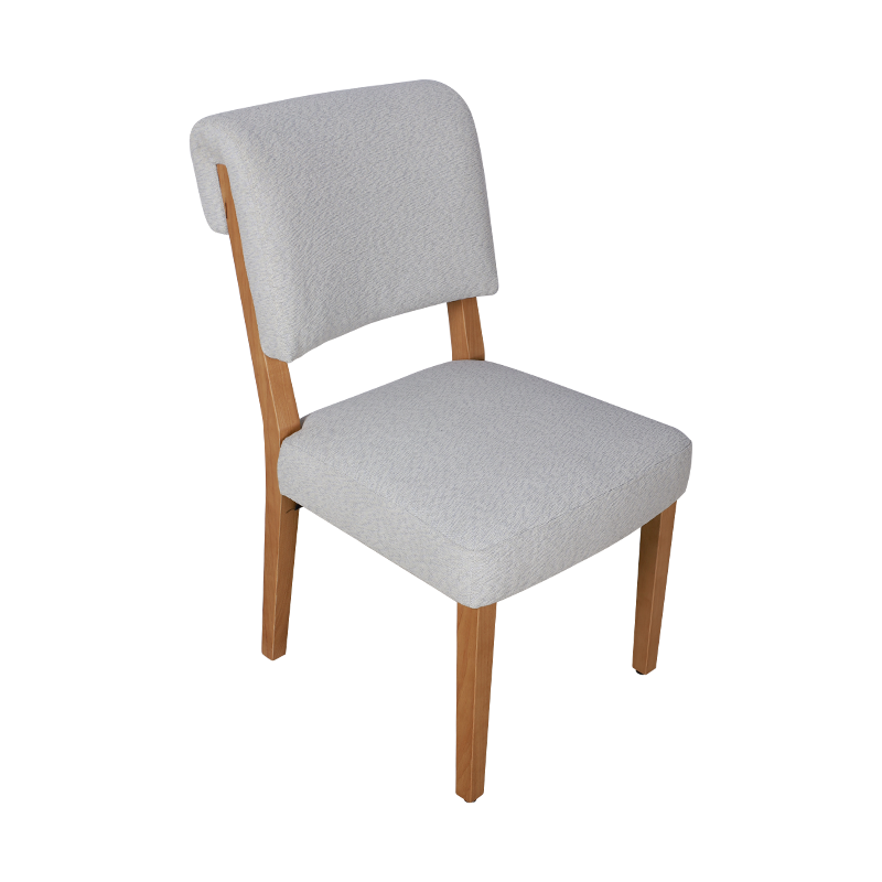 Fabricae solidum lignum crus Dining sellam