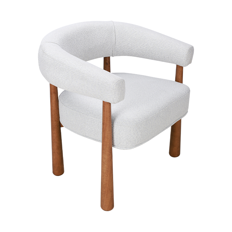 Alba fabricae solidum lignum crus dining sellam